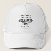 Par T-Shirt Time Hat | Bachelor Golf Weekend Truckerkappe (Vorderseite)