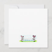 Par T-Shirt Time Holiday Einladung (Rückseite)