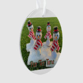 Par T-Shirt Time Holiday Ornament (Vorderseite)