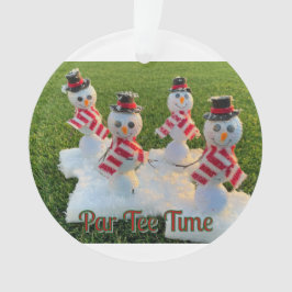 Par T-Shirt Time Holiday Ornament