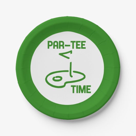 Par T-Shirt Time Pappteller (Vorderseite)