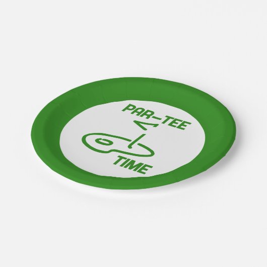 Par T-Shirt Time Pappteller (Schrägansicht)