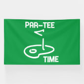 Par-T-Shirt Time White Banner (Horizontal)