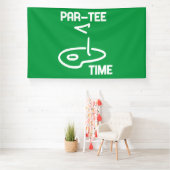 Par-T-Shirt Time White Banner (Insitu)