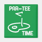 Par-T-Shirt Time White Magnet (Vorne)