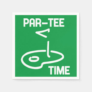 Par-T-Shirt Time White   Serviette