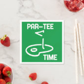 Par-T-Shirt Time White Serviette (Beispiel)