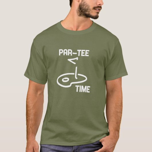 Par-T-Shirt Time White T-Shirt (Vorderseite)