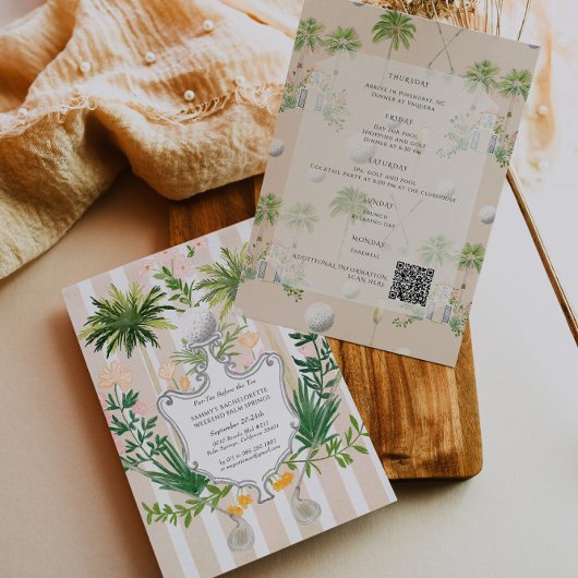 Par-T-Shirt vor dem T-Shirt | Golf Bachelorette Wo Einladung