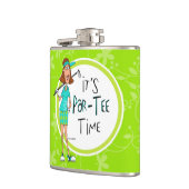 Par-T-Shirt Zeit mit einem neuen Look Flachmann (Links)