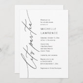 Par-tea, Brautparty Party Celebration Einladung (Vorne/Hinten)