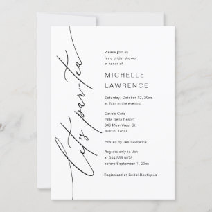 Par-tea, Brautparty Party Celebration Einladung