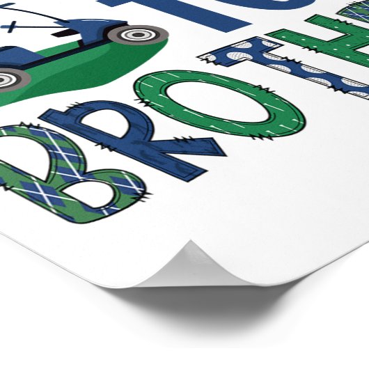 Par-tee Brother Golf Lover Birthday Party Family M Poster (Ecke)