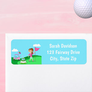 Par-Tee Chibi-Mädchen-Geburtstags-Golfparty