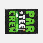 Par Tee Crew Golfspaß Geist Fleecedecke (Vorderseite (Horizontal))
