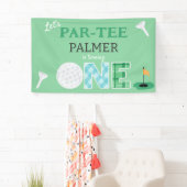 Par-tee Golf 1st Birthday Golfing Party Banner (Insitu)