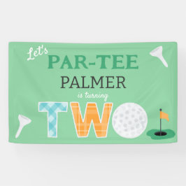 Par-tee Golf 2. Geburtstag Golfing Party Banner