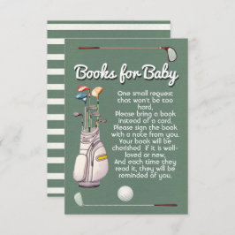 Par-tee-Golf-Bücher für Babydusche Einladung