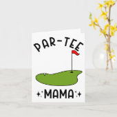 Par-tee Mama Golf Birthday Party Mama Karte (Gelbe Blume)