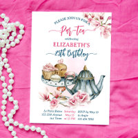 Par-Tee-Party-Teekanne, französisches Gebäck Gebur