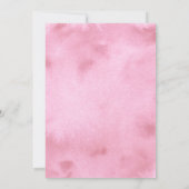 Par-tee Pink Girl Golf Baby Dusche Einladung (Rückseite)