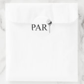 Par(tee) Runder Aufkleber (Tasche)