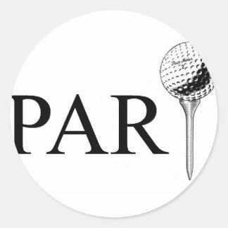 Par(tee) Runder Aufkleber