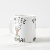 Par Tee Tier Lustiger Golf Kaffeetasse (Vorderseite Links)
