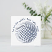 Par-tee wie ein Golfer Einladung (Stehend Vorderseite)