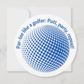 Par-tee wie ein Golfer Einladung (Rückseite)
