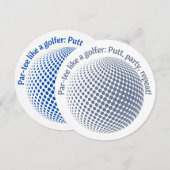 Par-tee wie ein Golfer Einladung (Vorne/Hinten)