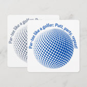 Par-tee wie ein Golfer Einladung (Vorne/Hinten)