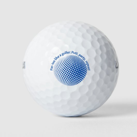 Par-tee wie ein Golfer Golfball (Vorderseite)