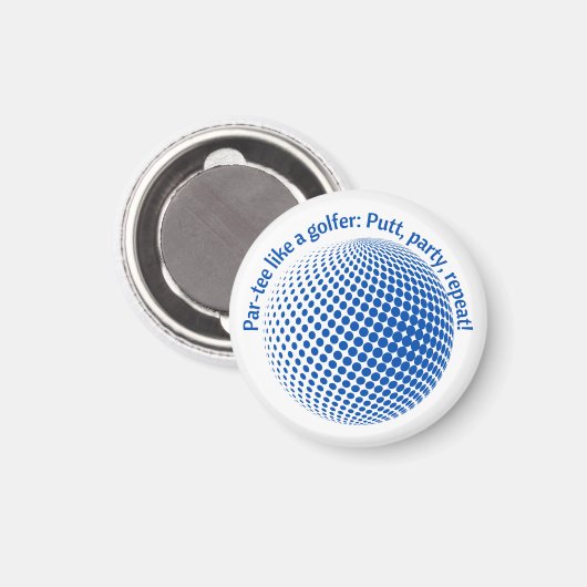 Par-tee wie ein Golfer Magnet (Vorderseite/Rückseite)