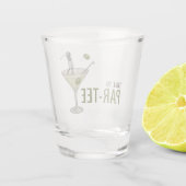 Par-Tee Zeit Golf Martini Cocktailparty Schnapsglas (Rückseite)