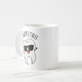 Par-teeth Lustige Zahn-Puns Kaffeetasse (Vorderseite Links)