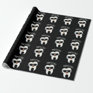 Par-teeth Lustige Zahnarzt-Wortspiele Dunkler Hint Geschenkpapier