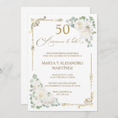 Para 50 Aniversario de Boda Einladung (Vorne/Hinten)