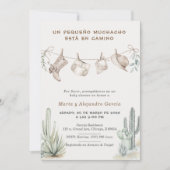 Para Baby Dusche Vaquero Niño Personalizadas Einladung (Vorderseite)