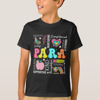Para-Bildungsfachkraft 1. Tag zurück in die Schule T-Shirt