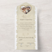 para boda  con foto personalizada all in one einladung (Innen Boden)