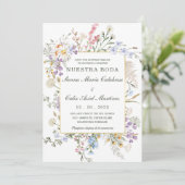 Para Bodas Rústicas En Español Einladung (Stehend Vorderseite)