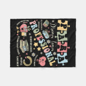 Para Dream Team Lehrer Paraeduca Fleecedecke (Vorderseite (Horizontal))