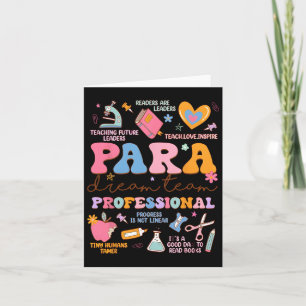 Para Dream Team Paraprofessional Zurück in die Karte