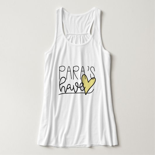 Para haben Herz-Behälter Tank Top (Design Vorderseite)