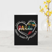 Para Heart Paraprofessional Teacher Paraeducator Karte (Gelbe Blume)