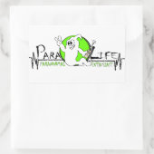 Para-Leben Rechteckiger Aufkleber (Tasche)