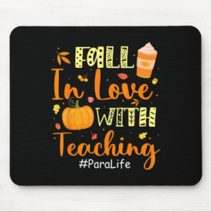 Para Life in Liebe mit dem Lehren von Herbstwochen Mousepad