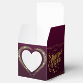 para navidad con corazón brillante color cereza geschenkschachtel (Geöffnet)