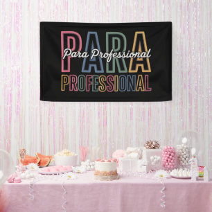 Para Paraprofessional Paraeducator Erster Tag Zurü Banner